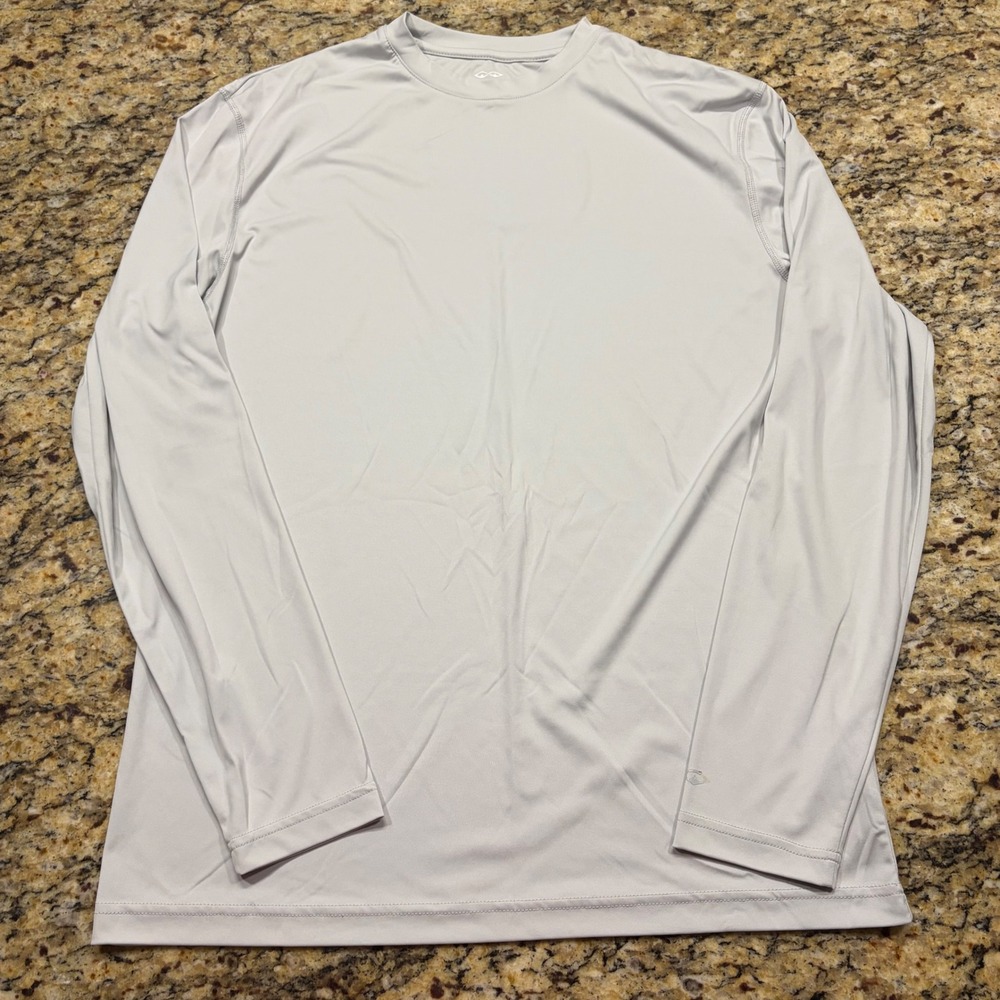 Snake Eyes Dry-18 Mens XL Gray Long Sleeve Performance Shirt Moisture Wicking